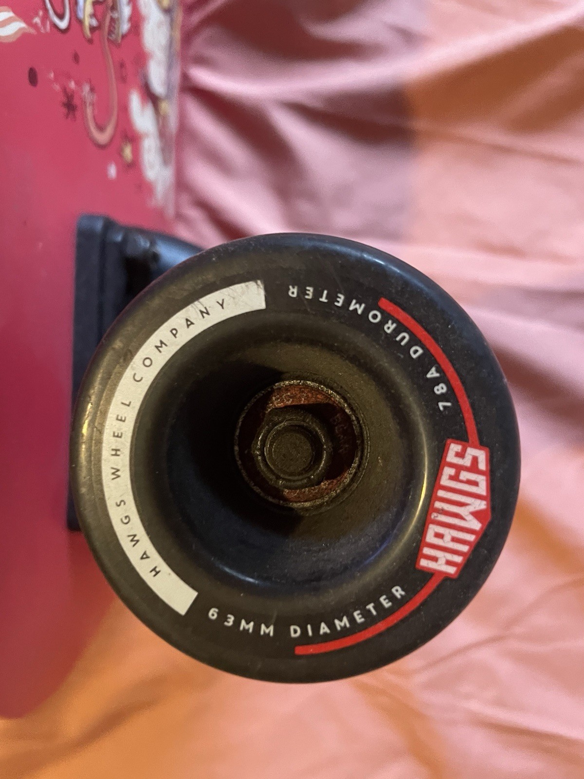 Landyachtz Longboard with Dragon Graphic, Hawgs Wheel Company 63mm 78A Wheels