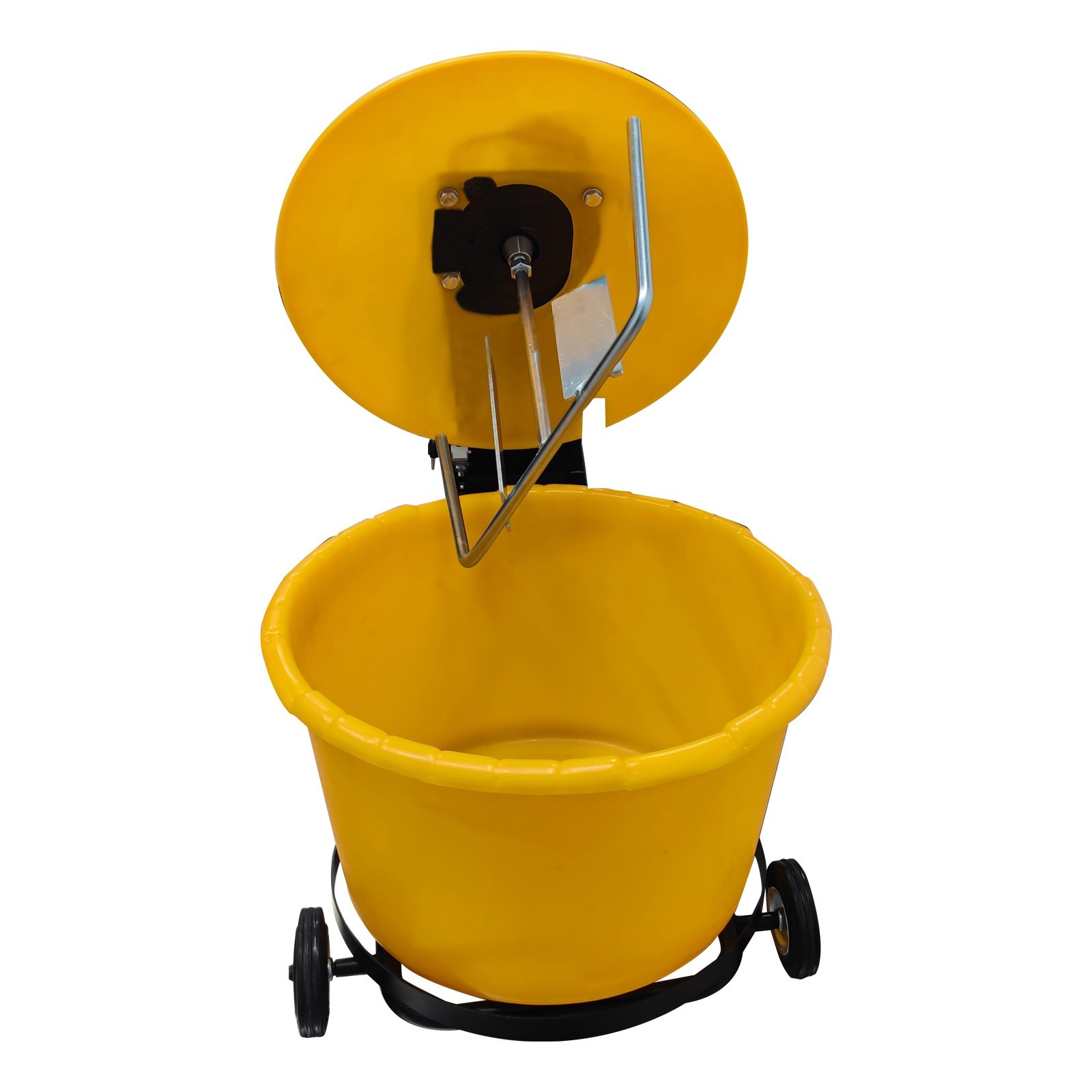 2.3 cu.ft Electric Bucket Mixer Mortar Epoxy Plaster Mixing Machine w/Wheel 375W