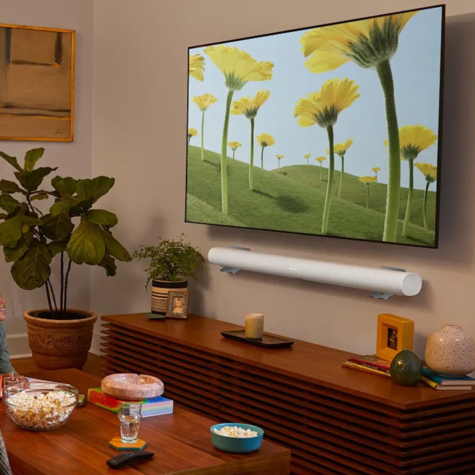 Universal Soundbar Wall Mount Speaker Bracket for Samsung, Sony, LG, Vizio, JBL