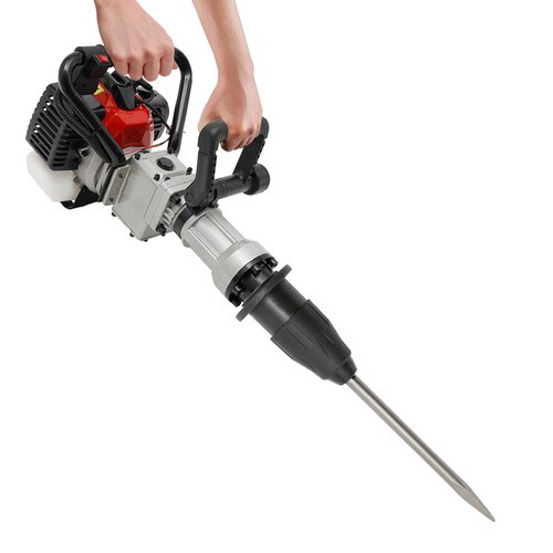 2 Stroke Gas Powered T Post Driver Fence Pile Driver Jack Hammer w/Chisel 32.7cc