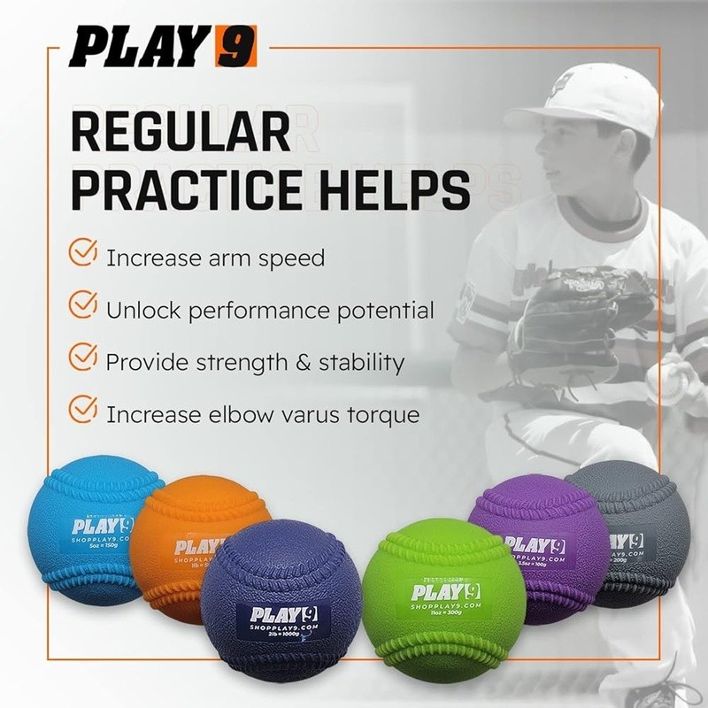 Weighted Baseball Training Balls Set Pitching Strength Recovery & Durability New