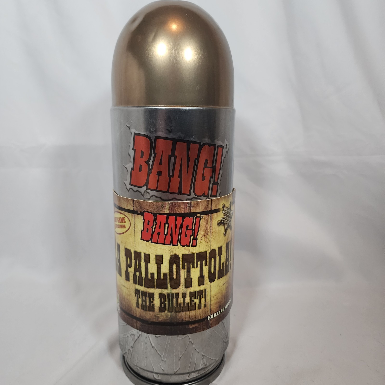 Bang! The Bullet (La Pallottola) Card Game Deluxe Edition Tin Case 2009 Complete