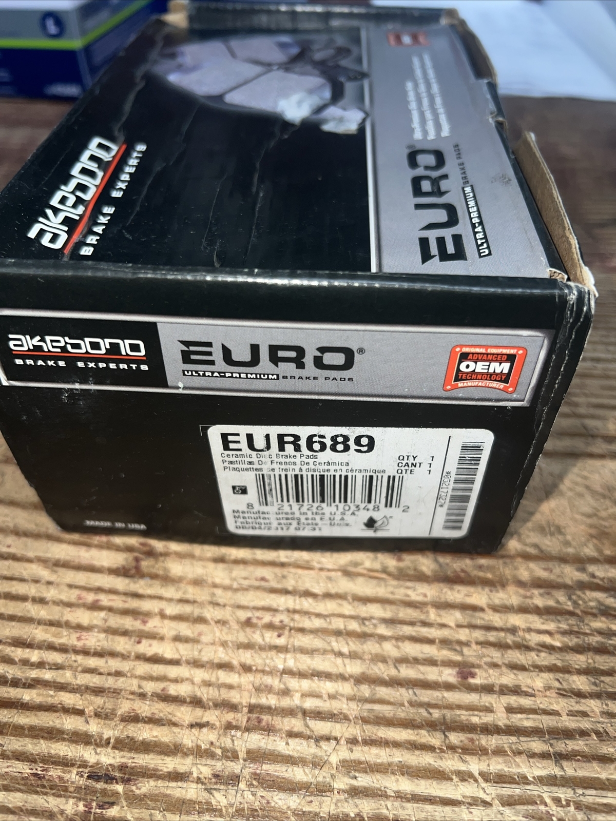 Mercedes W140 Akebono EUR689 S350 , S500, S600 Brake Pad Set Made In USA 🇺🇸