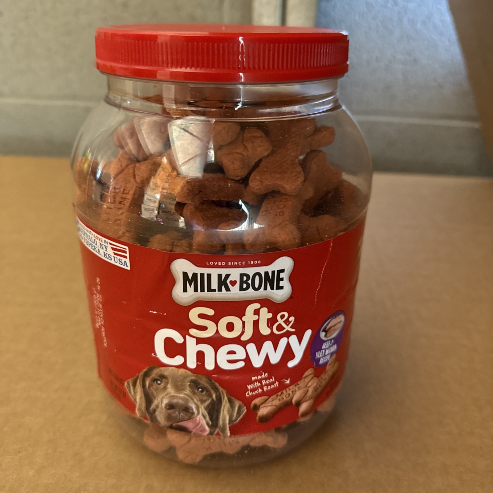 Milk-Bone Soft & Chewy Beef & Filet Mignon Recipe Dog Snacks 37 oz 03/26