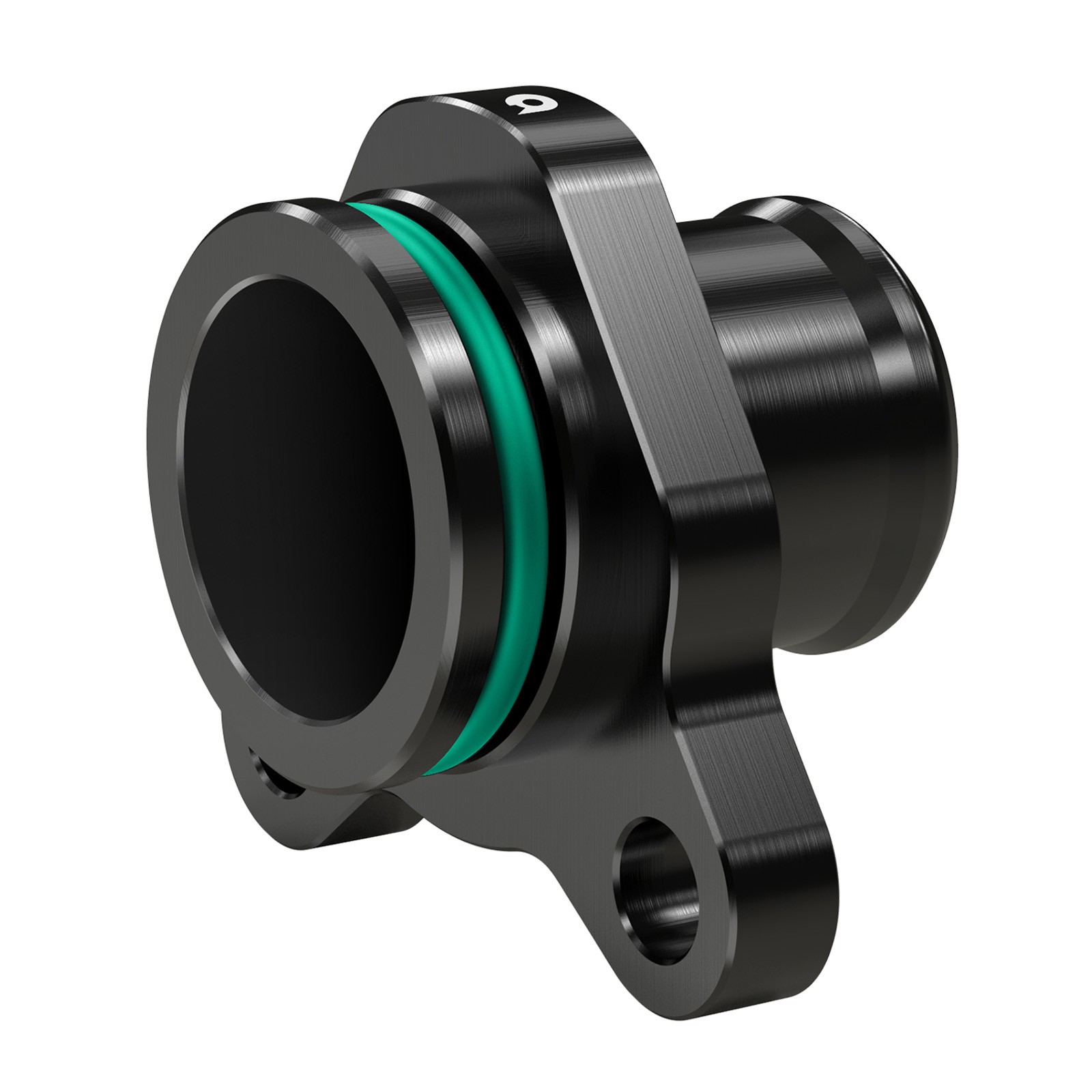 Billet Aluminum Coolant Port Flange Fitting + O-ring Clamp For BMW N54 N52 3.0L