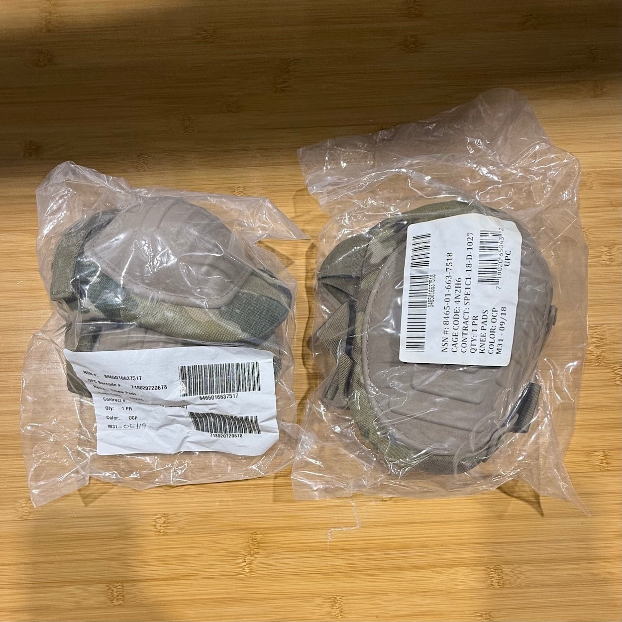 Military OCP Elbow & Knee Pad Set Multicam McGuire Nicholas Tactical Protection