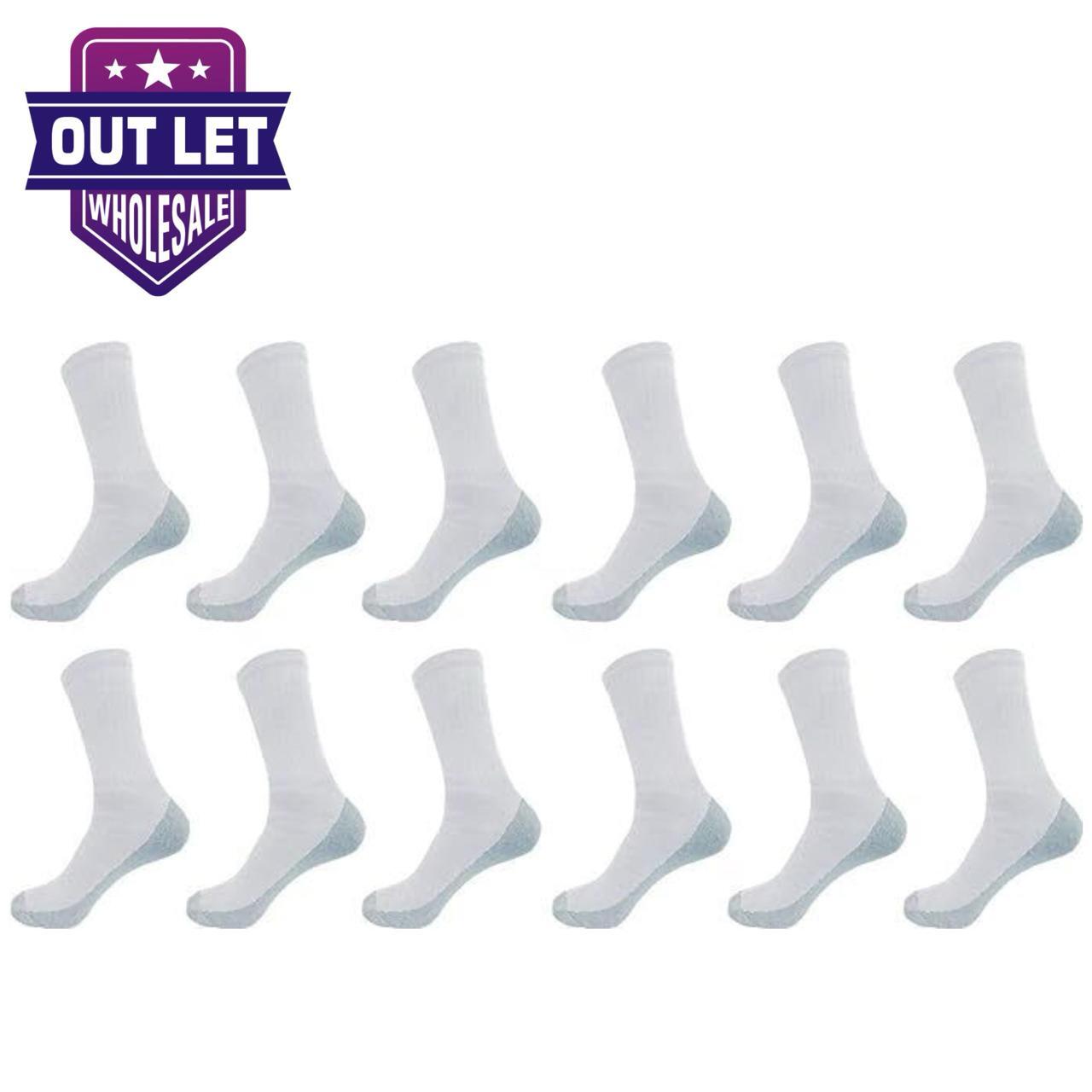 Wholesale Bulk Lots Men's Cushion Cotton Crew Sports socks size 9-11 13-15