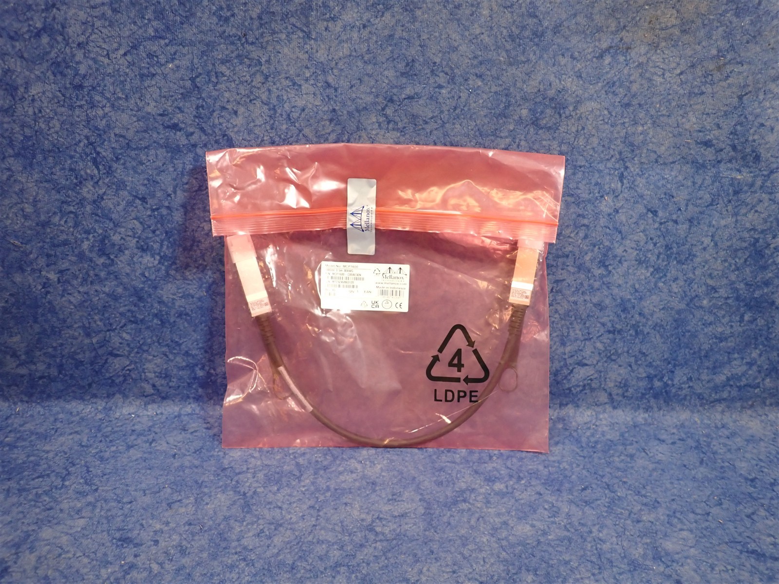 NEW Lot of 4 Mellanox MCP1600-C00AE30N Copper Cable ETH 100GbE, .5m, 30AWG (EC8)