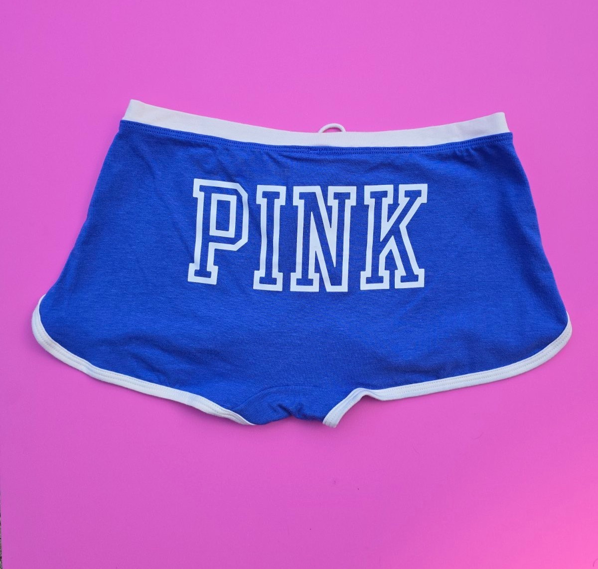 Victoria's Secret Pink Dorm Boyshort Panty Red Blue Green XS S M L XL NWT