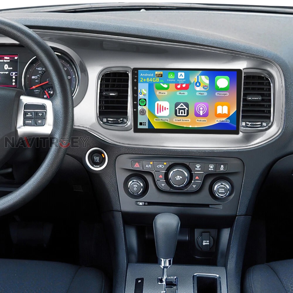 2+64GB Android 15 Car Stereo Radio GPS Navi Carplay For Dodge Charger 2011-2014