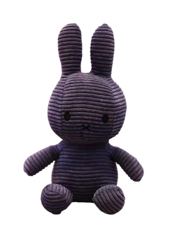 (Set of 2) New Miffy Plush Rabbit Pink Purple Gray Sitting LARGE Toy Pillow Home