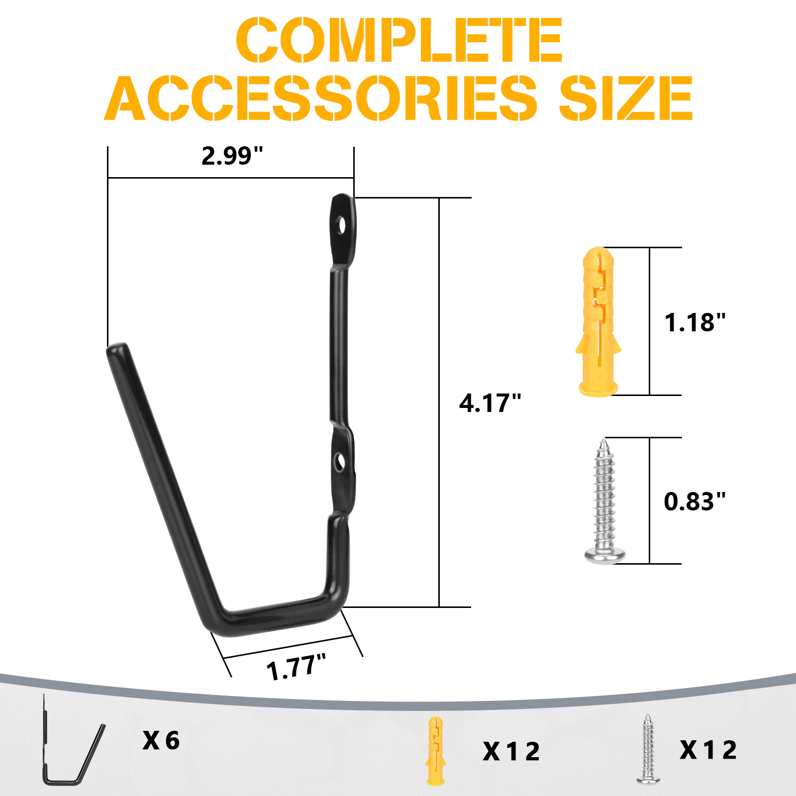12 Packs Pistol Wall Mount, Handgun Rack Hooks, Handgun Hanger Pistol Organizer