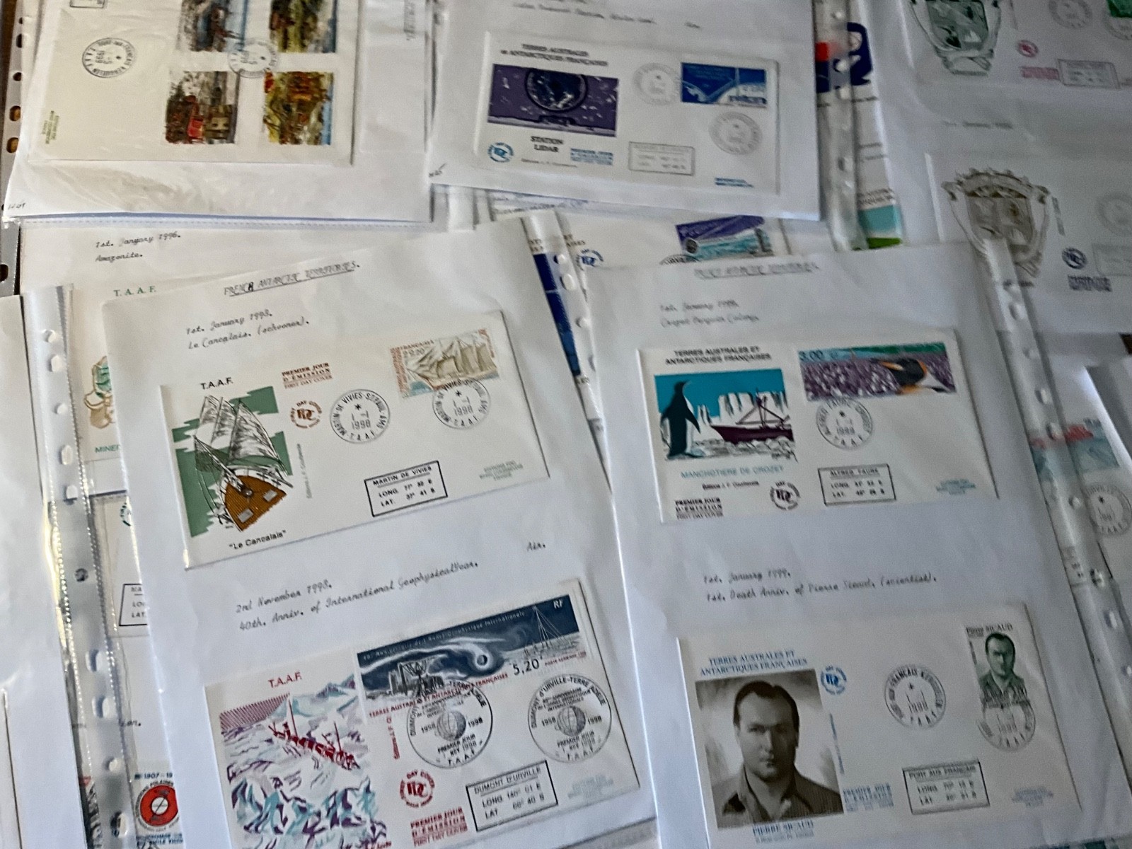 French Antarctic Territory fdc large lot 103 covers h13