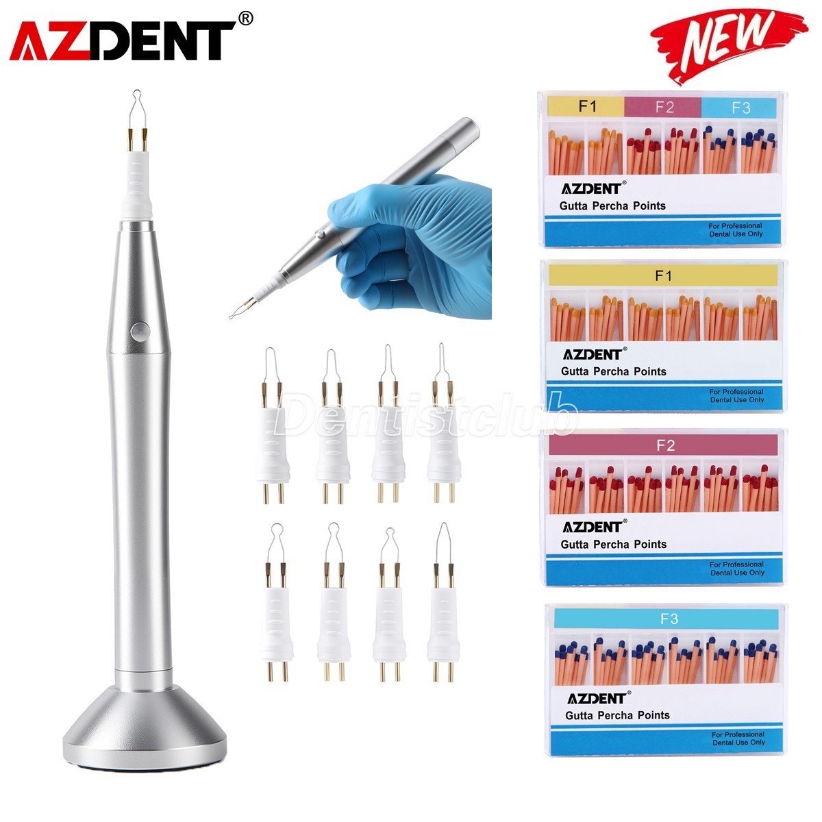 Dental Wireless Metal Endo Gutta Percha Cutter /Gutta Percha Points F1 F2 F3