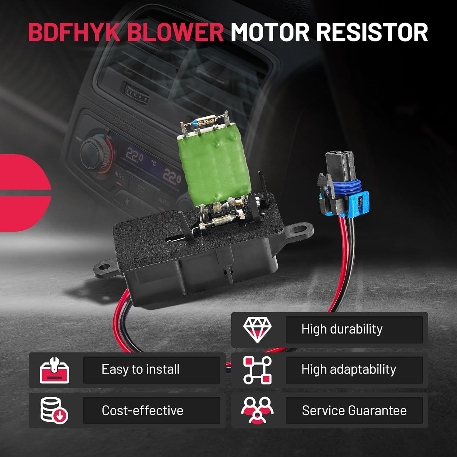 Blower Motor Resistors Front for Chevy SaVana Express Van GMC 3500 2500 1500 G30