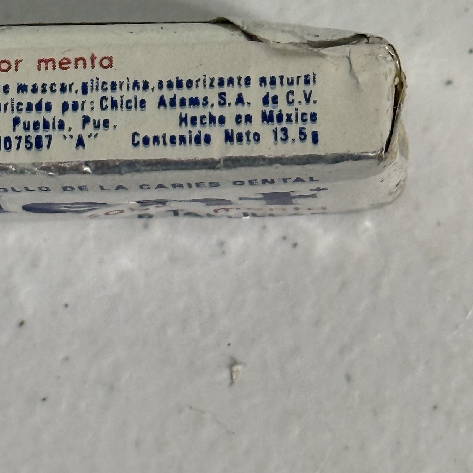 Vintage Trident Gum Unopened Foil Pack Pack Mexico