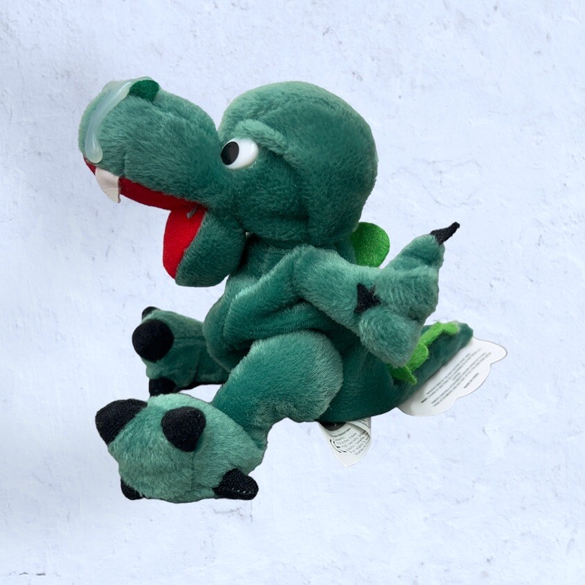 Vintage Meanies Series 1 Boris the Mucousaurus Plush Beanie New w/ Tag