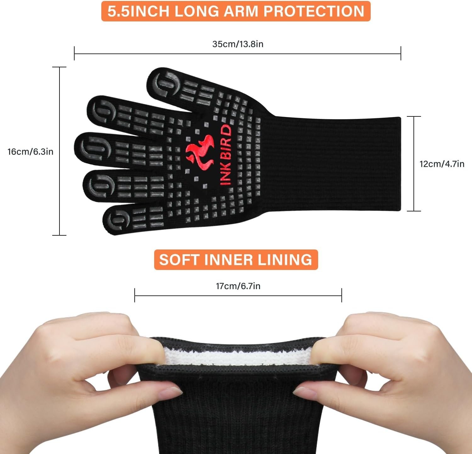 INKBIRD Wireless Meat Thermometer 5G WiFi BBQ Smoker Oven Mitts Grilling Gloves