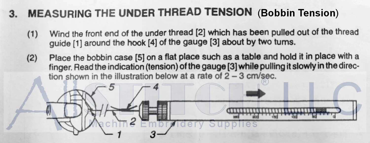Thread Tension Gauge - Tajima