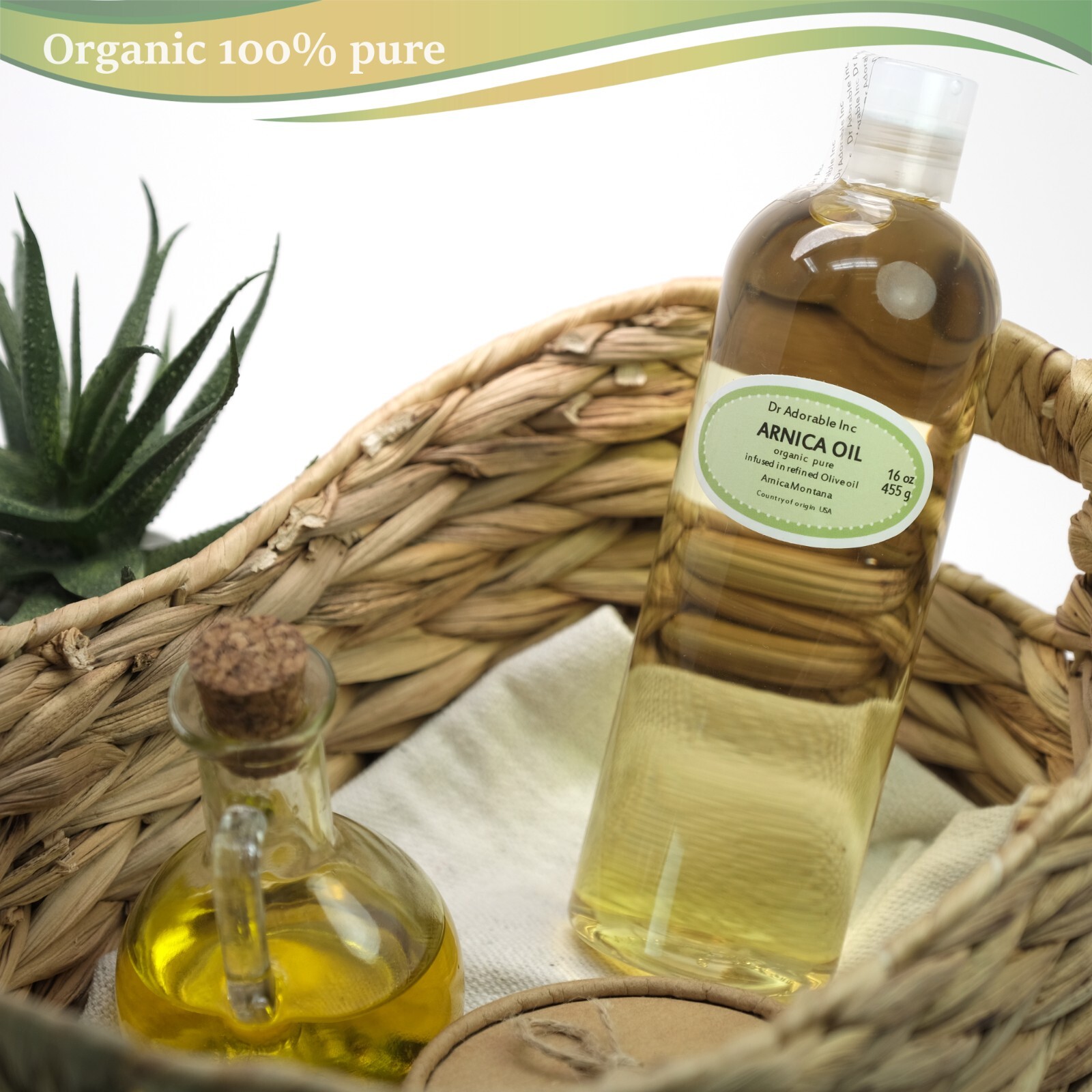 100 % PURE ORGANIC ARNICA HERBAL OIL COLD PRESSED 2 oz to 1 gallon FREE SHIPPING