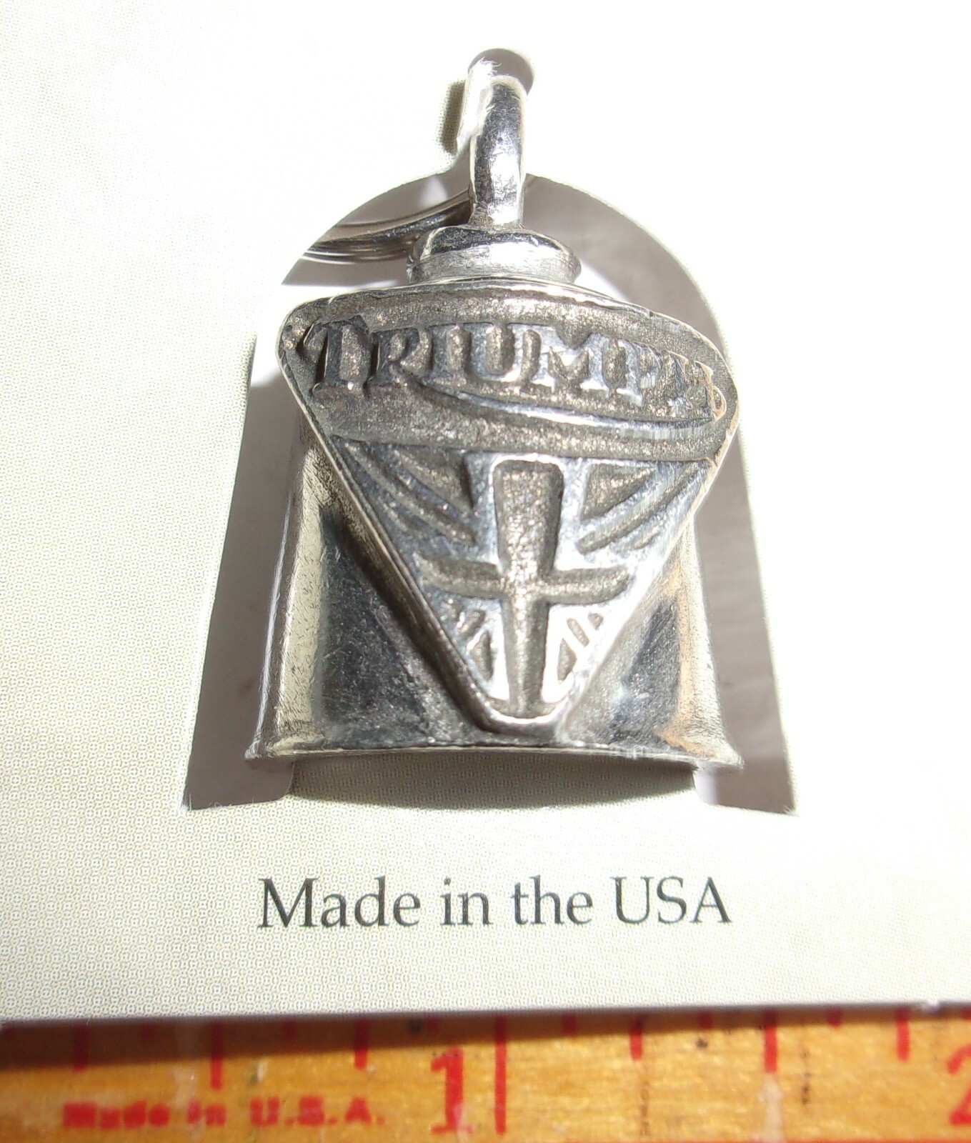 Triumph bell Gremlin good luck motorcycle riding charm ride guardian made USA