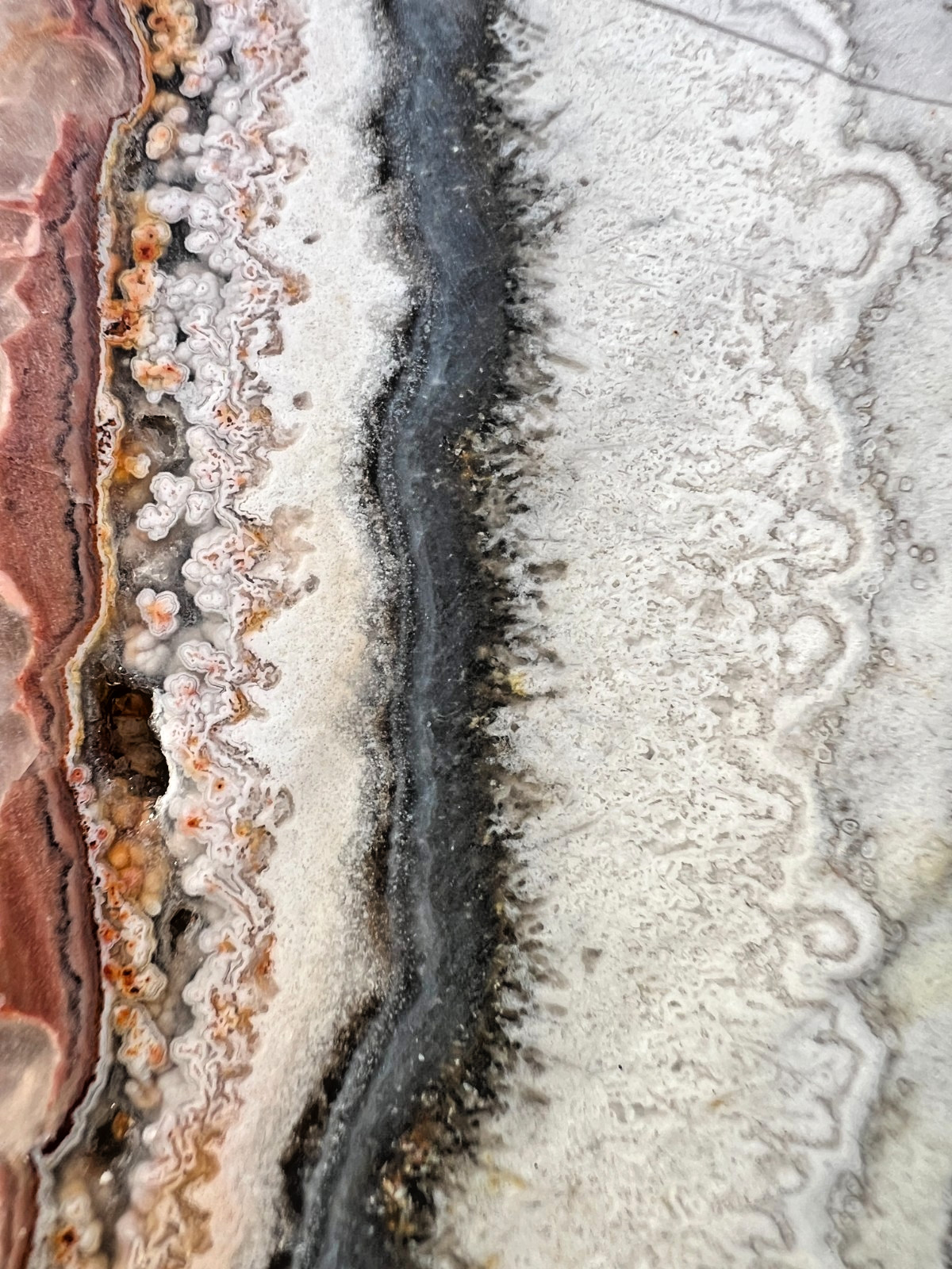 Mexican Crazy Lace Agate Slabs - 309g - 272g