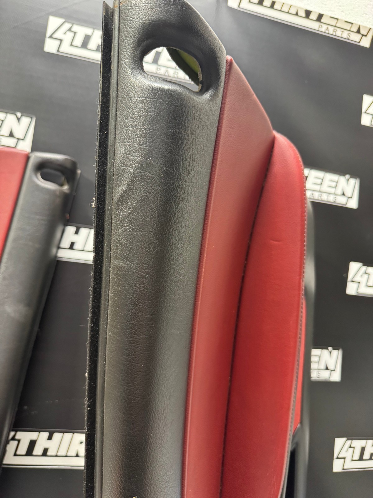 04-06 PONTIAC GTO 40TH ANNIVERSARY BLK AND RED DOOR PANEL SET LH AND RH #L414