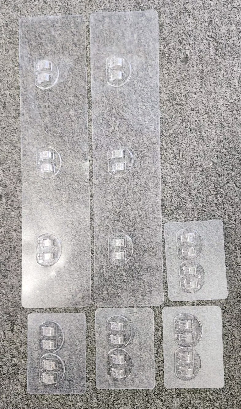 Adhesive Shower Caddy, 6 Pack Rustproof Stainless Steel Bath Kitchen Organizers