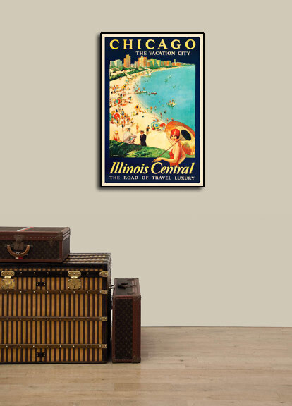 1929 Chicago the Vacation City Vintage Style Travel Poster - 24x36