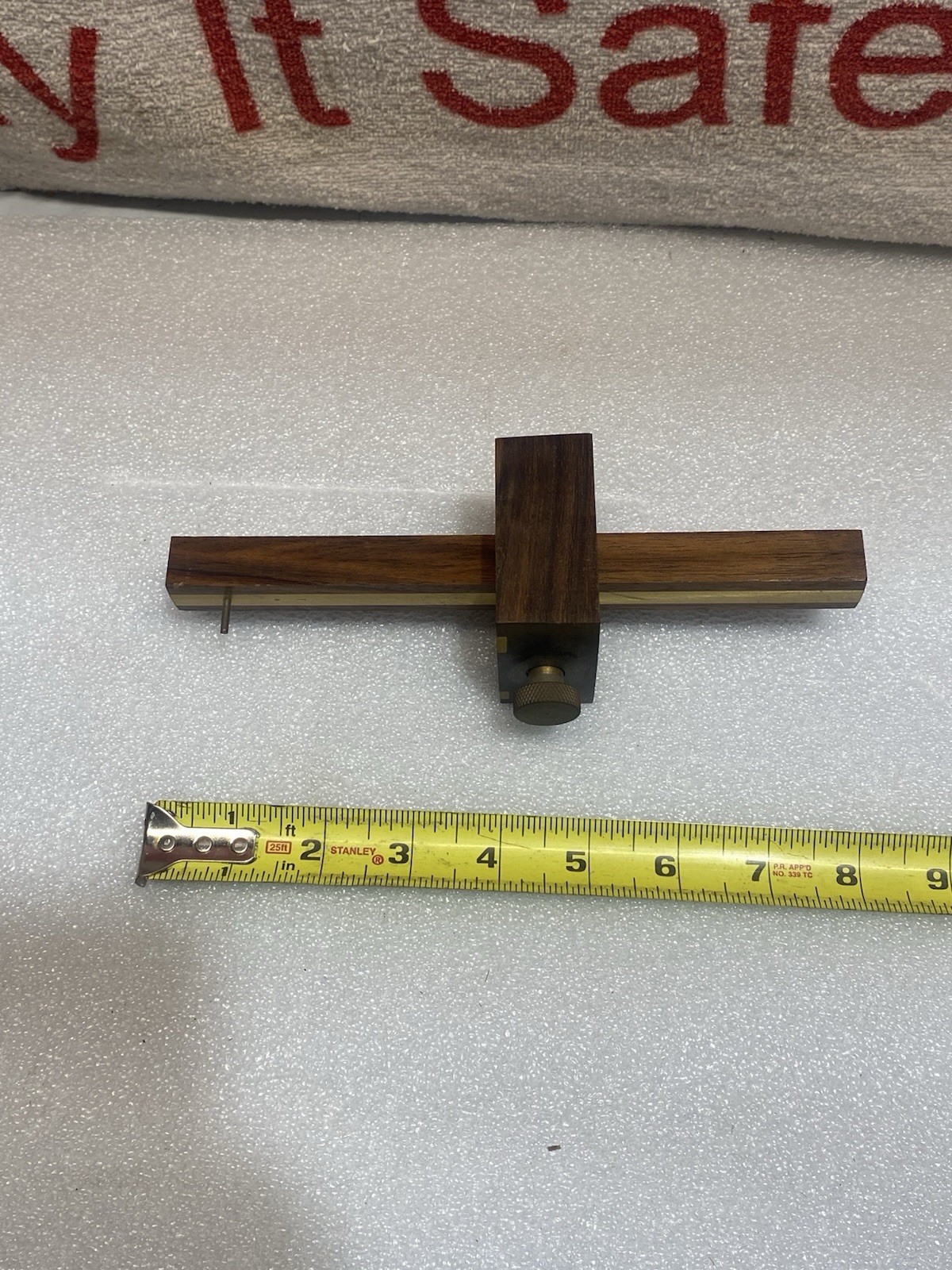 BEAUTIFUL Rosewood Brass Marking Gauge CROWN TOOLS?