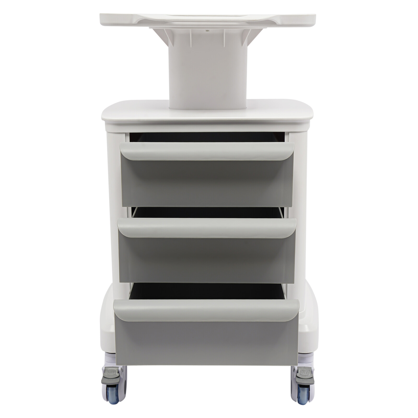 Dental Medical Mobile Cart Instrument Trolley 3 Drawers with Power Socket