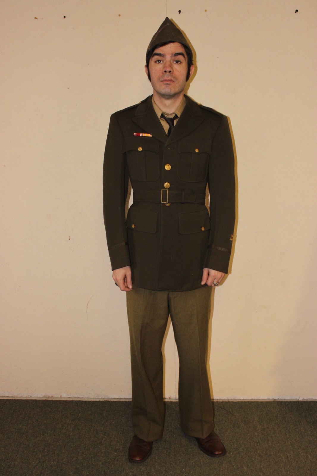 Lot of 2 US Army Wool Officer Jackets 1940's WWII Military Collectibles 36R