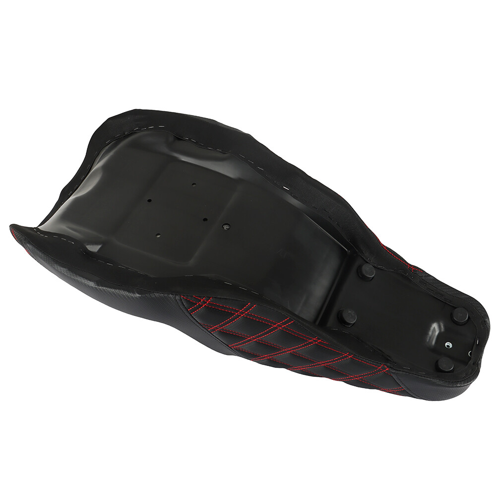 Red Lattice Stitch Step-Up Seat For Touring Road King Electra Street Glide 08+