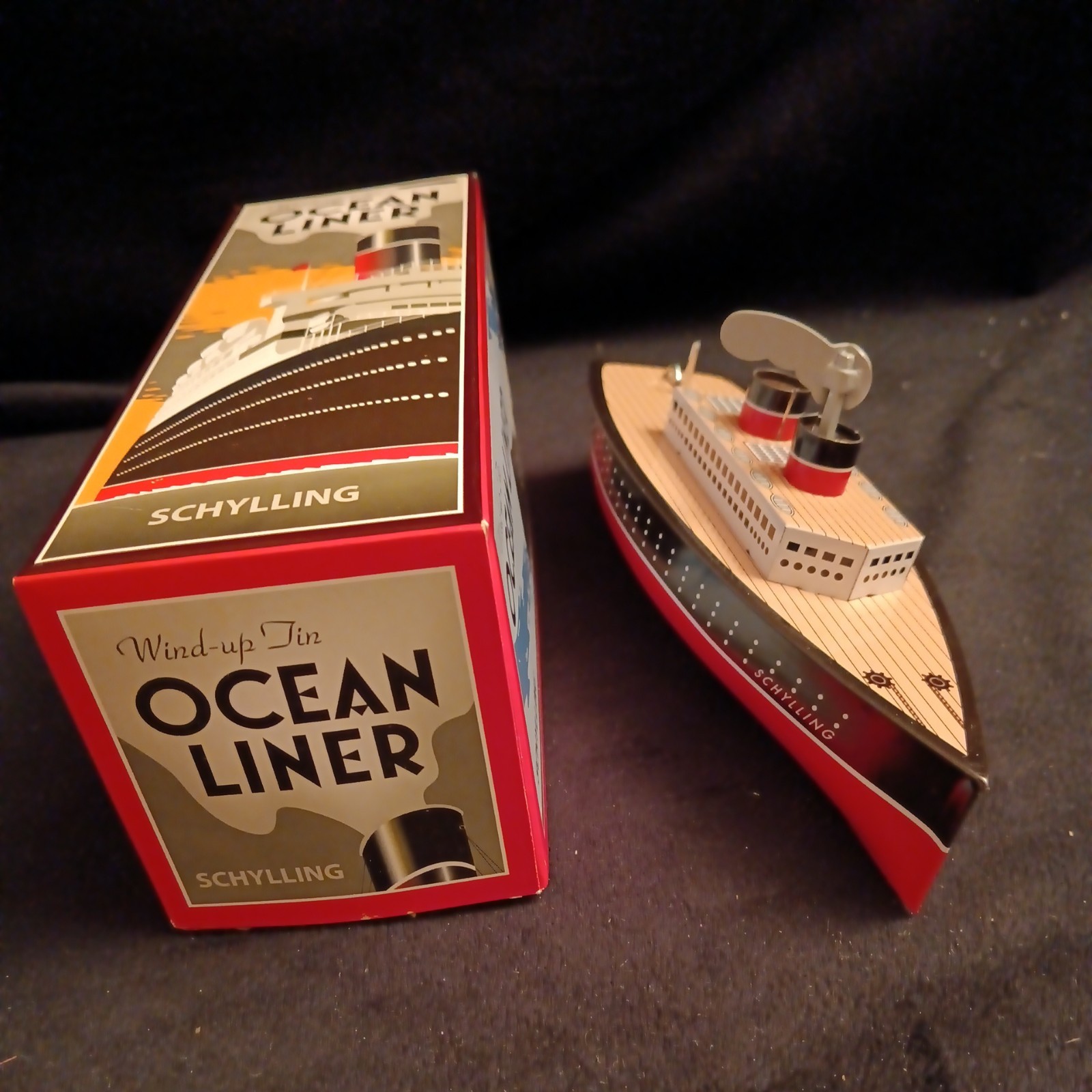 Schylling Wind Up Tin Ocean Liner Collectors Item - Works Great