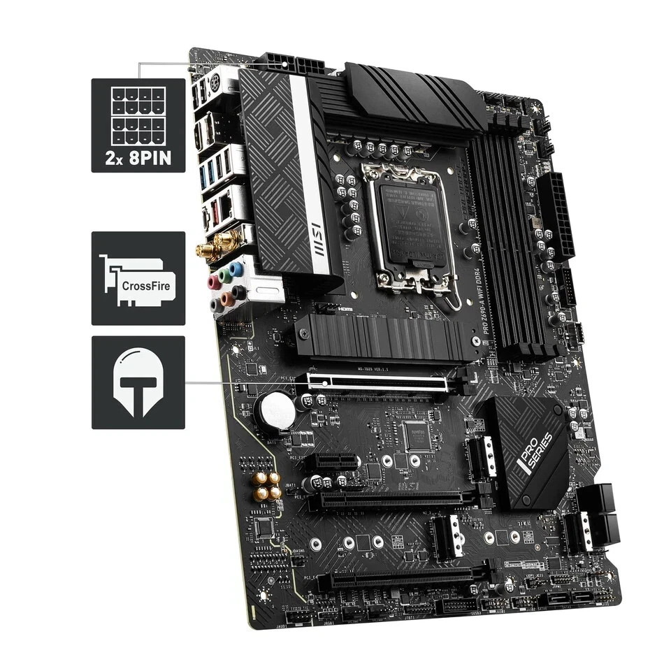 MSI PRO Z690-A No WIFI DDR4 LGA 1700 Intel ATX Motherboard  PCIE 5.0 Non-WiFi