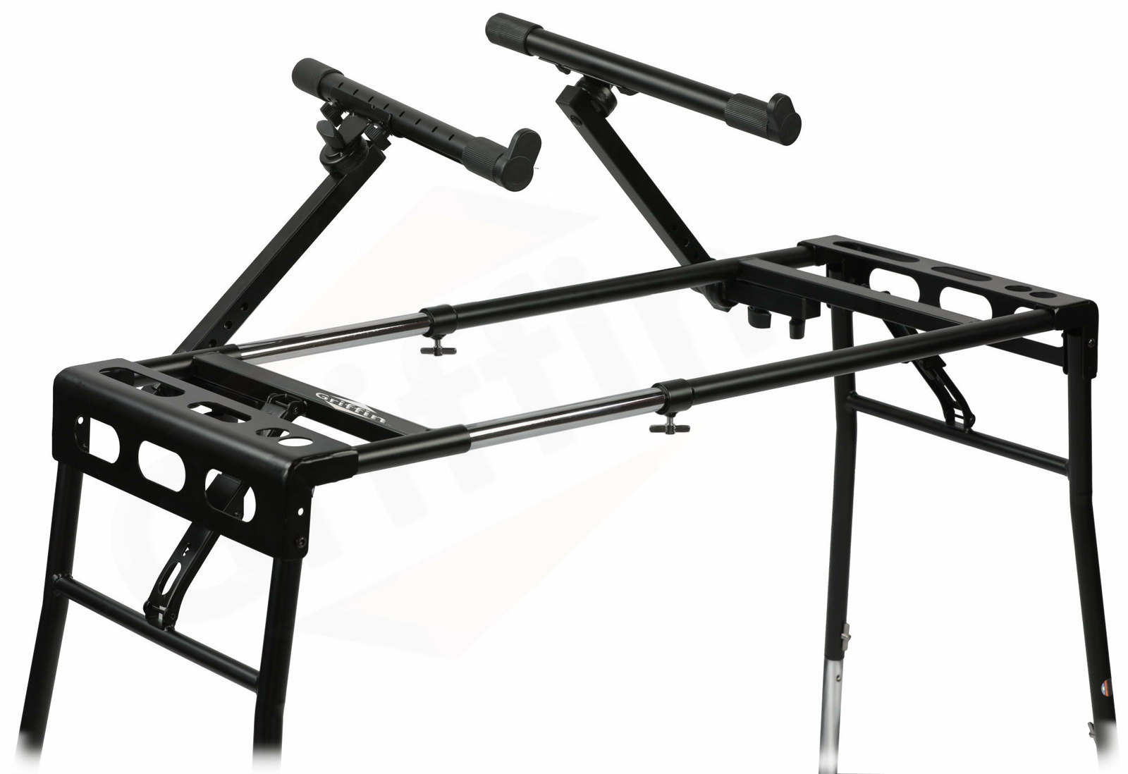 Keyboard Stand DJ Workstation Table Top Piano Holder 2-Tier Double Studio Mount