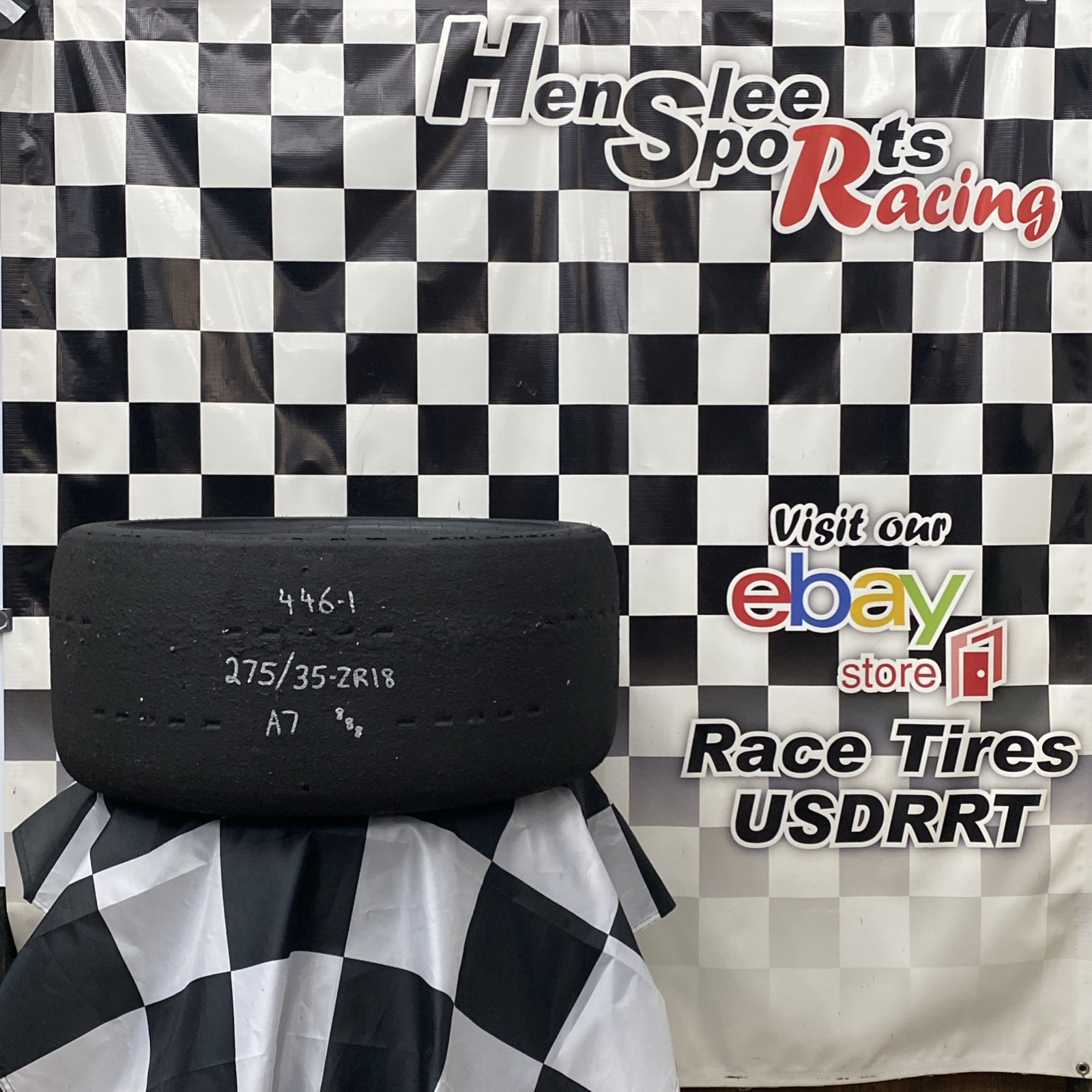 446-1 USDRRT HOOSIER DOT Road Race / Auto-X  Tire.      275/35  ZR18   A7