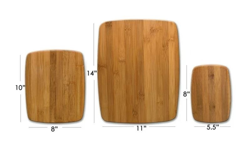 Farberware Classic 3-Piece Bamboo Cutting Board Set