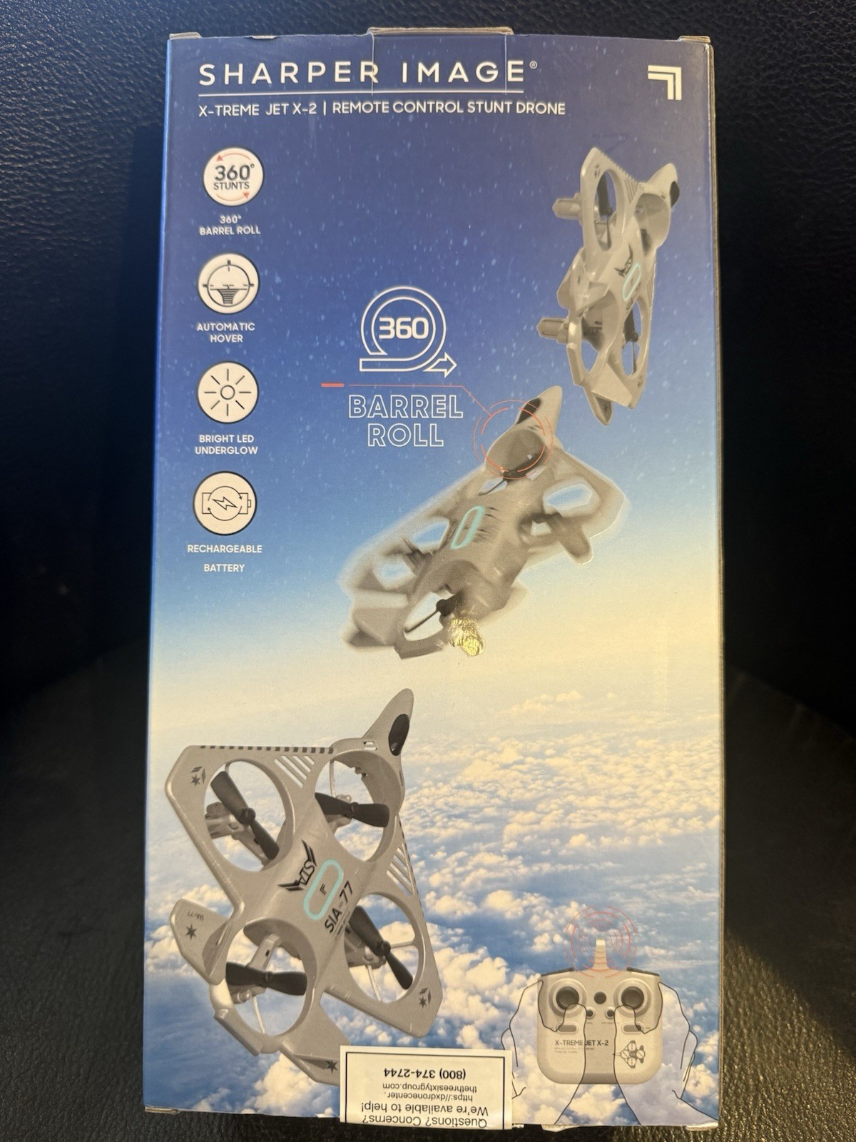 Sharper Image® X-Treme Jet X-2 High-Performance Remote Control Drone, 2.4 Ghz Lo