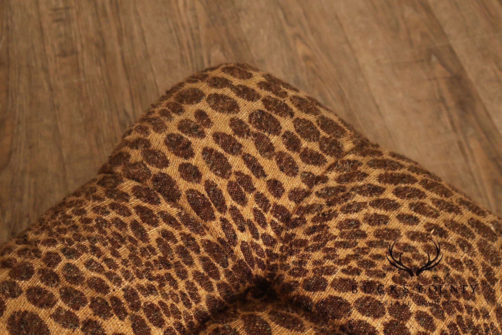 English Regency Style Large Tufted Ottoman