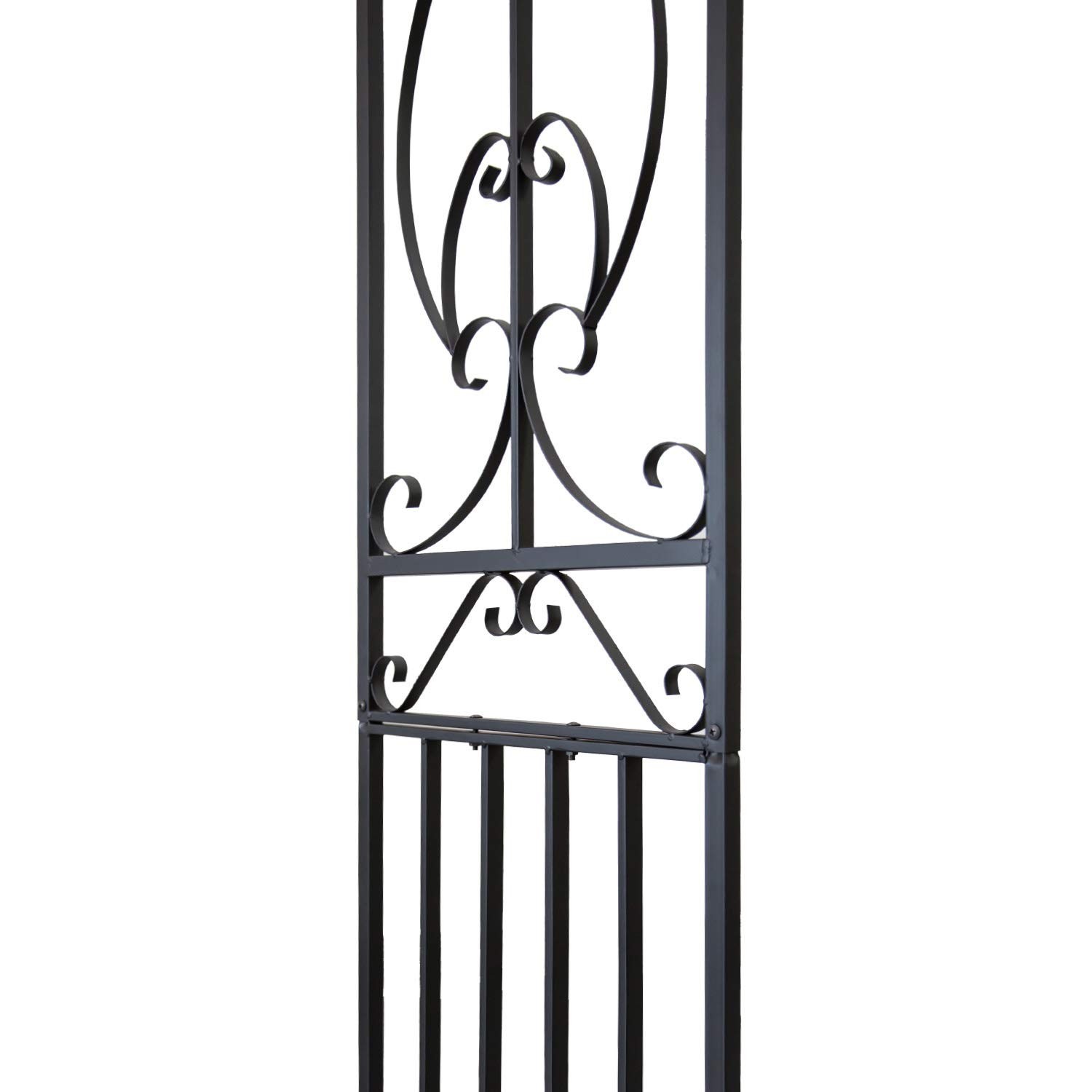 Garden Arch Trellis Outdoor Metal Arbor for Climbing Vines, Lawn and Backyard