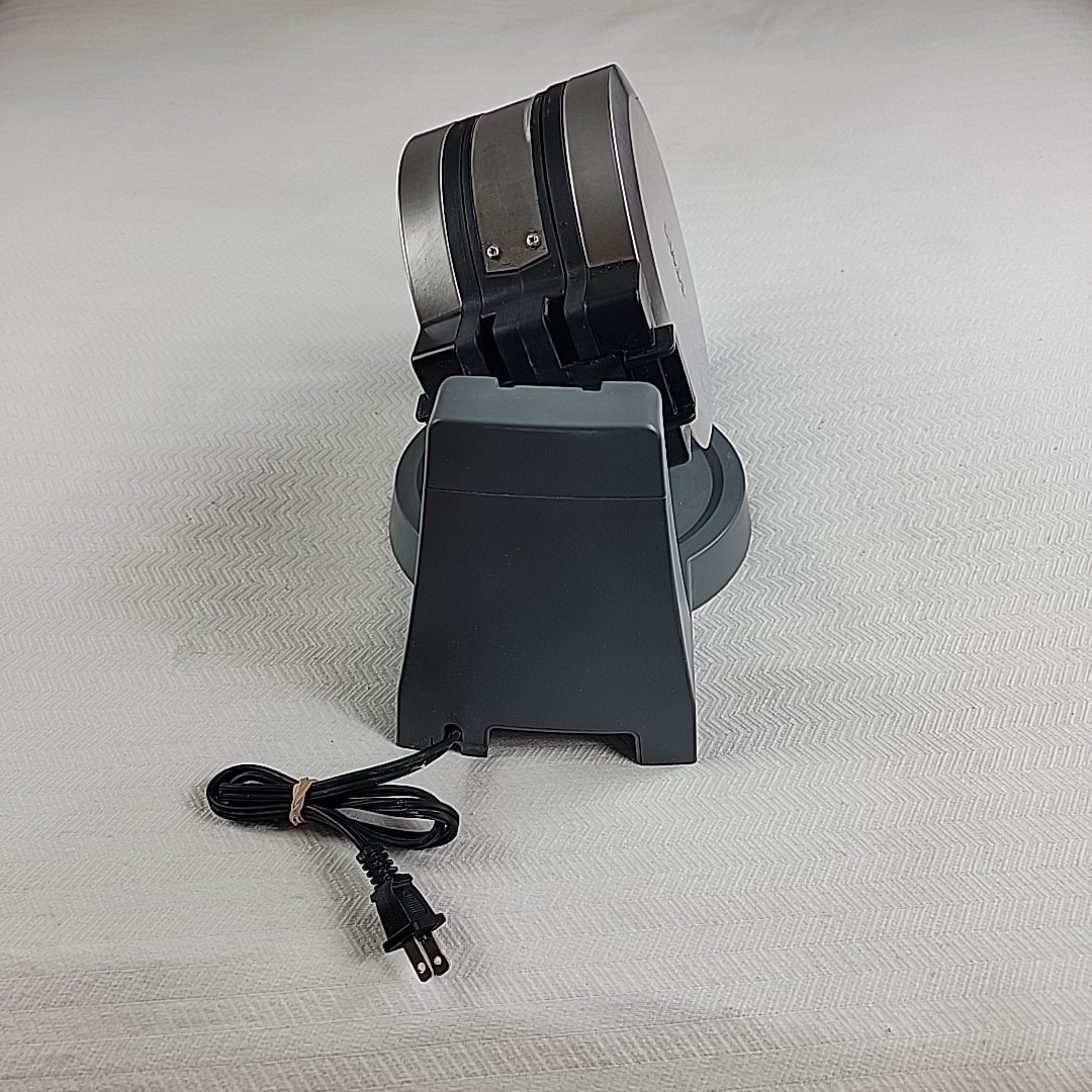 CRUX Double Rotating Belgian Waffle Maker GH-6200A Nonstick Stainless Dent Works