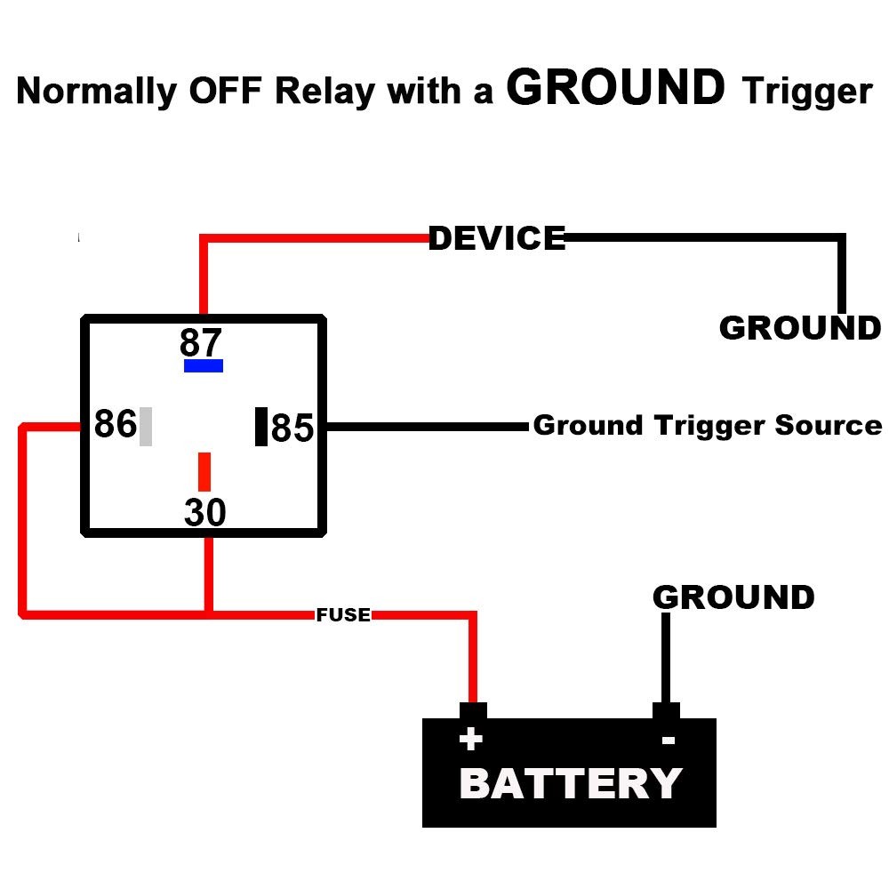 irhapsody 4-pin 40/30AMP 12V Relay Kit, Spst 12-Volt 2-Pack Automotive 2 pack