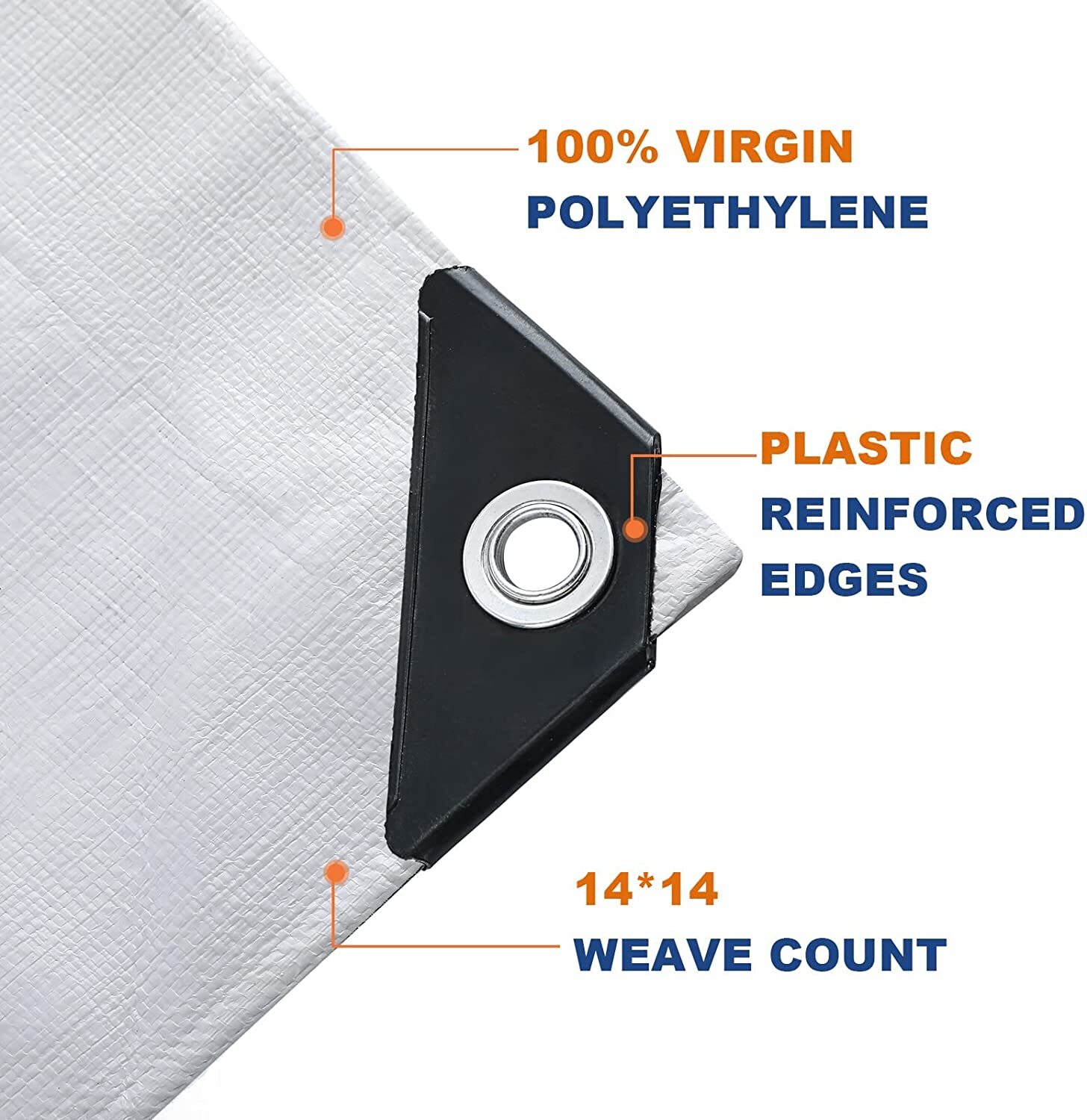 12 Mil Heavy Duty Waterproof Poly Tarp Tarpaulin Cover