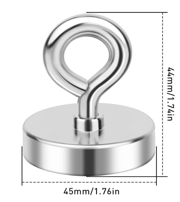 Large Fishing Magnets strong Neodymium super Rare Earth Magnet hooks 150-1600Lbs