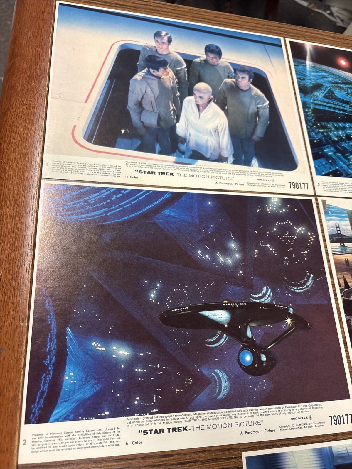 Star Trek The Motion Picture Original Lobby Card Set of 5 Movie Press Photos
