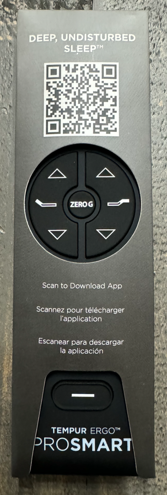 TEMPUR-PEDIC Tempur-Ergo ProSmart Base Remote Control Wireless NEW RF396E