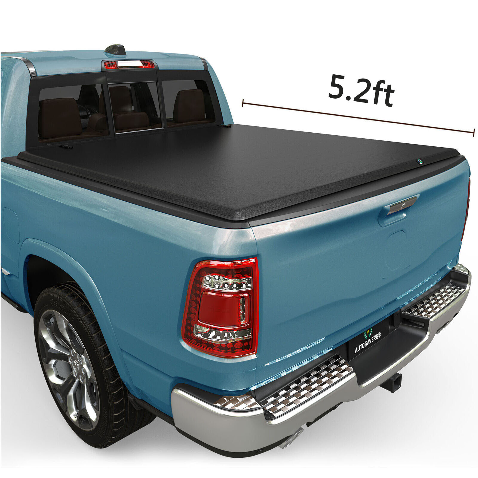 5 ft Soft 3 fold Tonneau Cover Truck Bed for 2015-2026 Chevy Colorado GMC Canyon