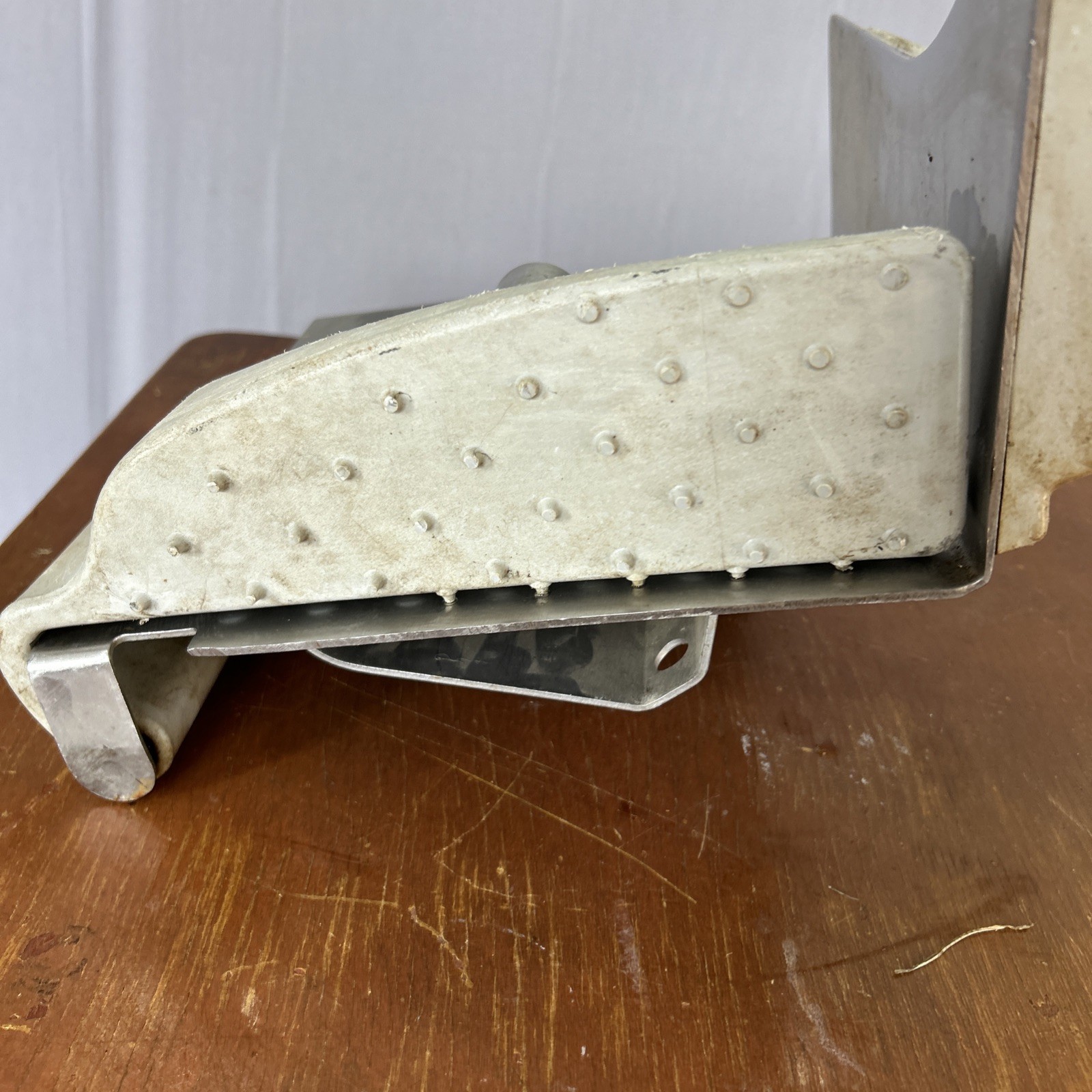 HOBART 512 Slicer Meat Carriage Tray Stainless Steel w/ Meat Grip & Thumb Screw