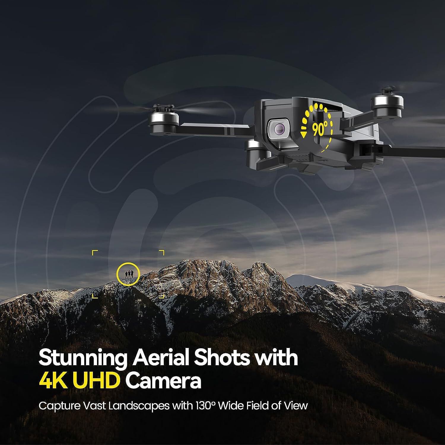 Holy Stone HS720 Foldable RC Drone With 4K HD Camera Brushless 2 Batteries